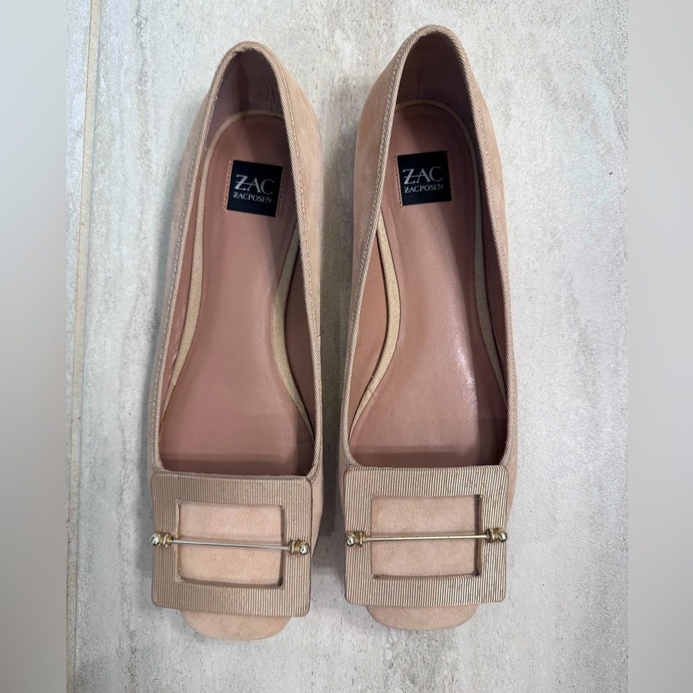 Zac Posen Vonte Ballet Flats Size 7 Tan